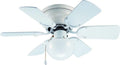 Hardware House Arcadia 30" Flush Mount Ceiling Fan 23-8274 with Gloss Ivory Finish