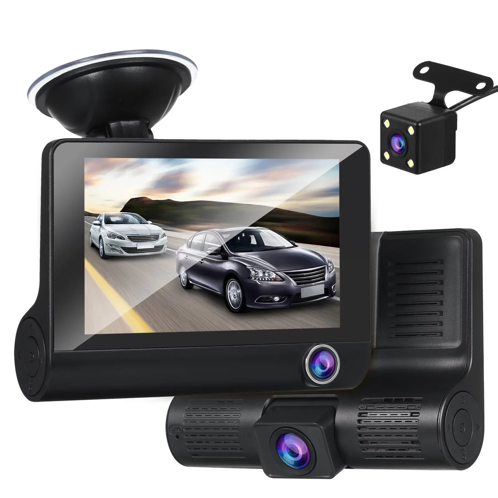 Capture Every Detail， Nebublu Dash Cam, 1080P Full HD Front and Rear Dual Camera, 4 Inch IPSize Sizecreen, Loop Recording, Motion Detection, Parking Monitor!