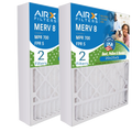 20x25x5 Air Filter MERV 8 Comparable to MPR 700 & FPR 5 Compatible with Honeywell FC100A1037 Replacement Filter 2 Pack by AIRX FILTERSize WICKED CLEAN AIR.