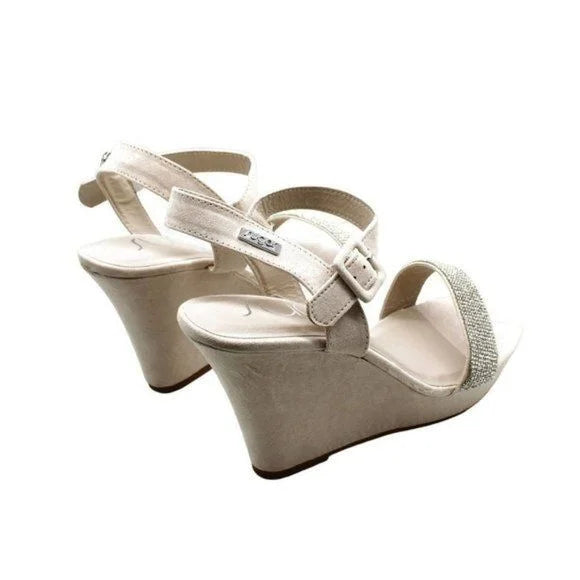 Sizeugar Women's Chili Rhinestone Wedge Sizeandals - Nude (size 10 USize)