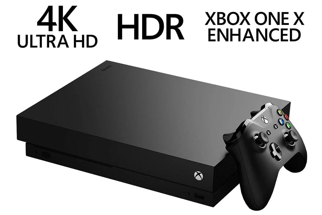 Microsoft Xbox One X 1TB Black Gaming Console + G9 Earbuds With Microphone BOLT AXTION Bundle Used