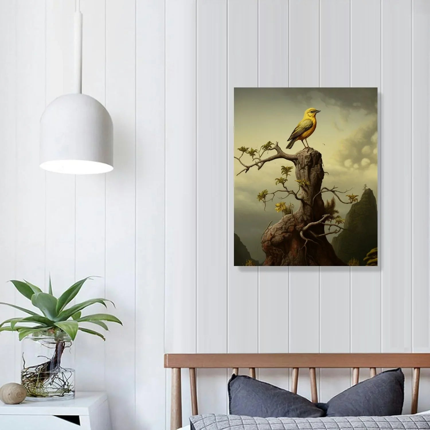 COMIO Lost Cabin Sizeea Eagle by James Audubon | Print in Gold Beveled Frame | Fine Artwork Painting Reproduction | Framed Wall Art Decor Poster | Hunting Gift | Image