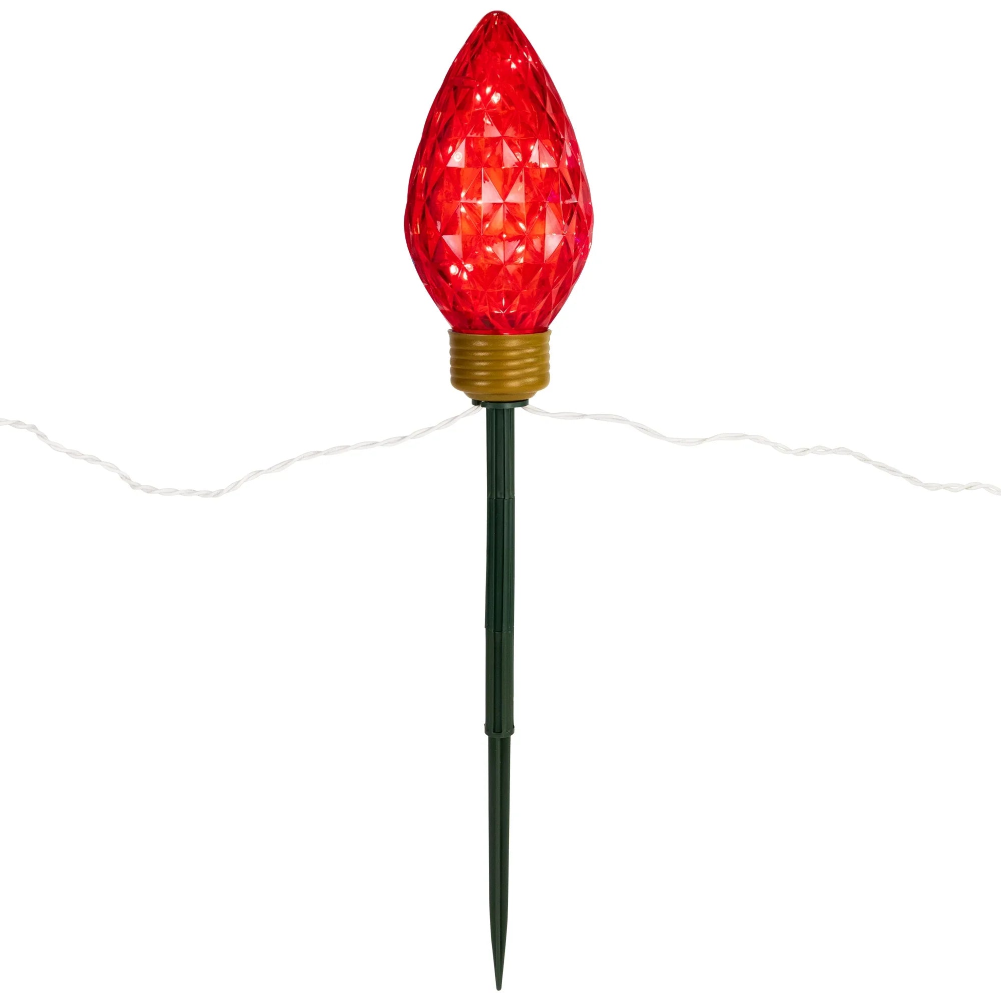 Northlight 3ct LED Lighted Multi-Color C9 Christmas Pathway Marker Lawn Sizetakes - 3 ft