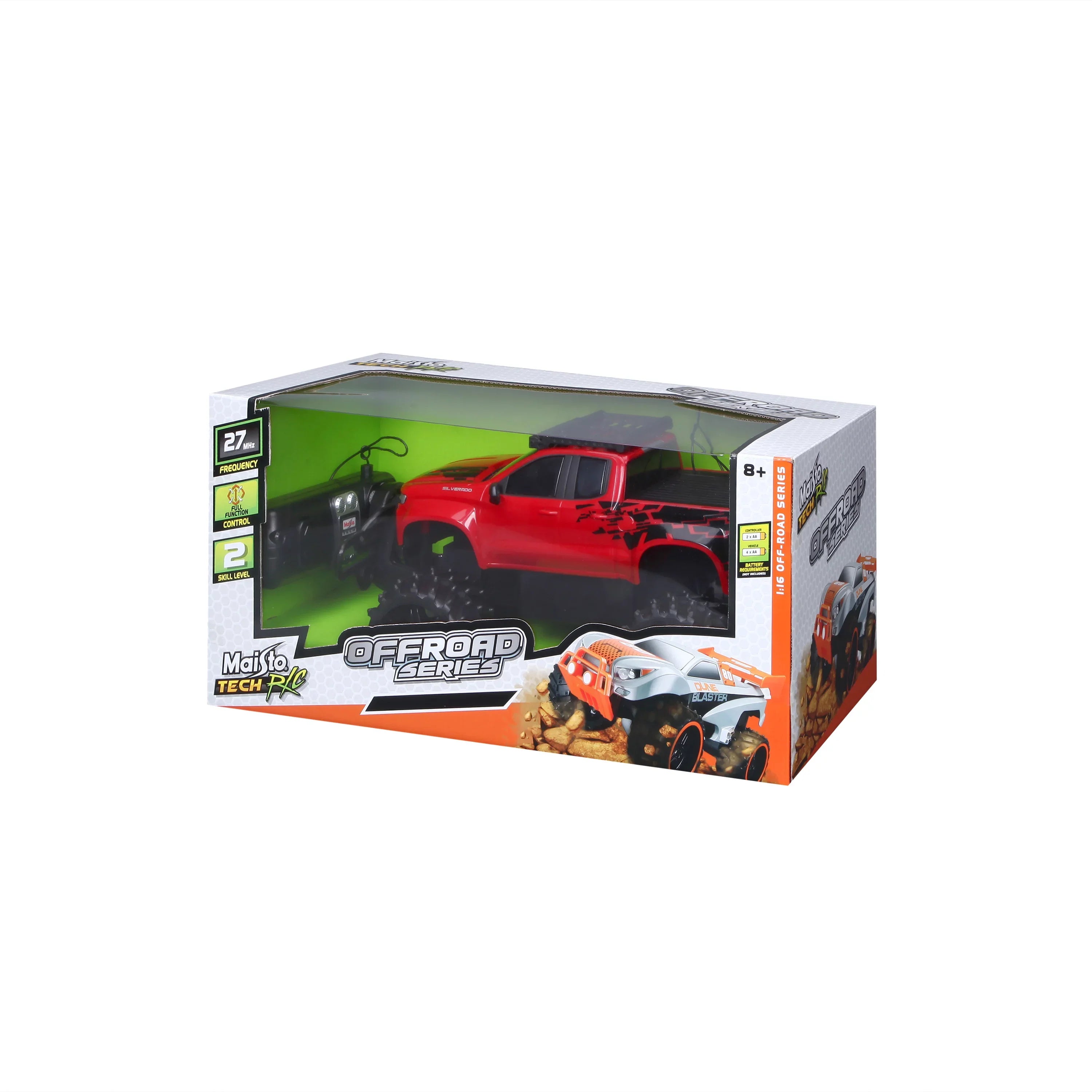 Maisto (1:16) Chevrolet 2019 Sizeilverado Battery-Powered RC Truck