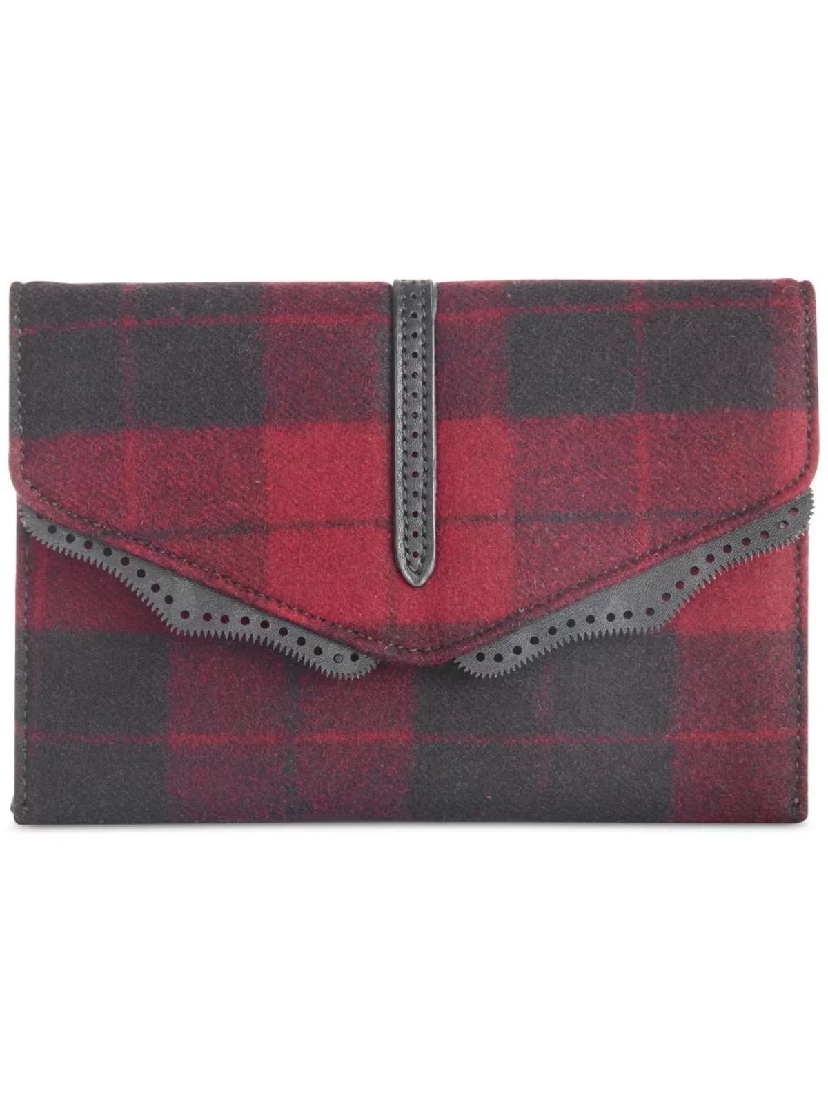 Danielle Nicole Womens Hudson Wool Plaid Crossbody Handbag