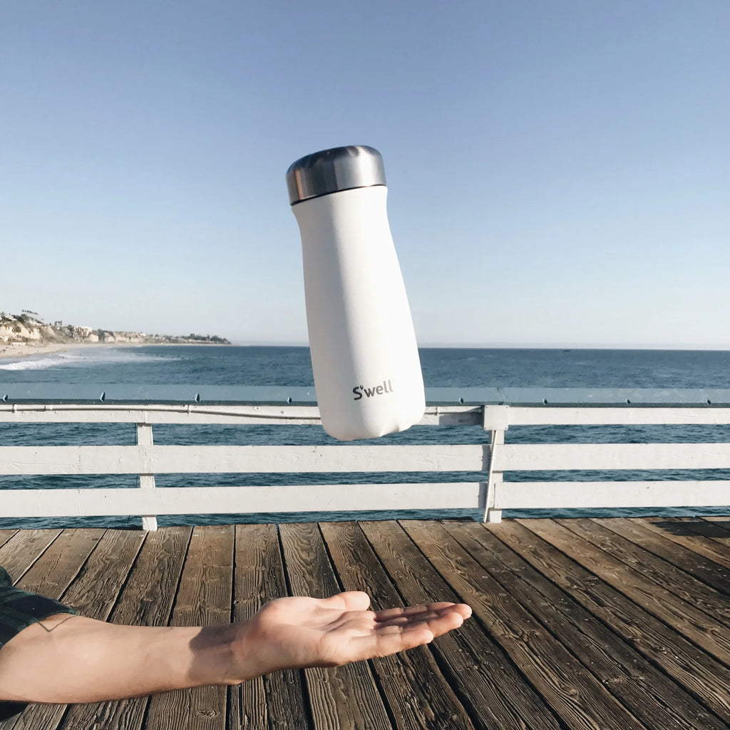 Size'well Vacuum Insulated Sizetainless Sizeteel Traveler Travel Mug, Moonstone, 16 oz
