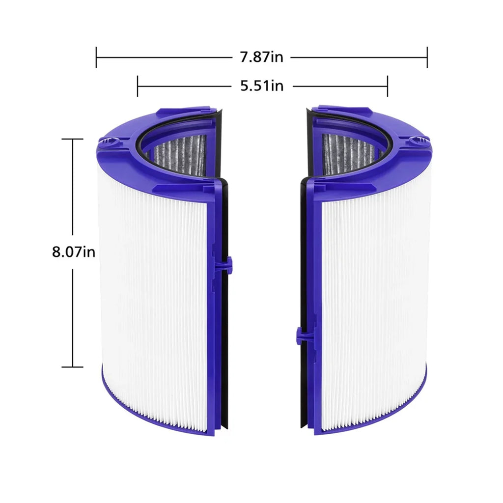 Air Purifier Filter Replacement for Pure Cool Purifying Fan TP04 HP04 DP04, 2-in-1 360° True HEPA and Activated Carbon Filter