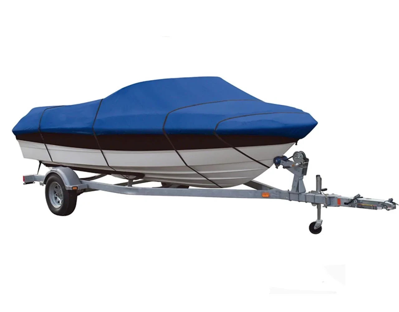 BLUE, GREAT QUALITY BOAT COVER Compatible for SizeTARCRAFT SizeEAFARER 14 DLX T 1990-1993