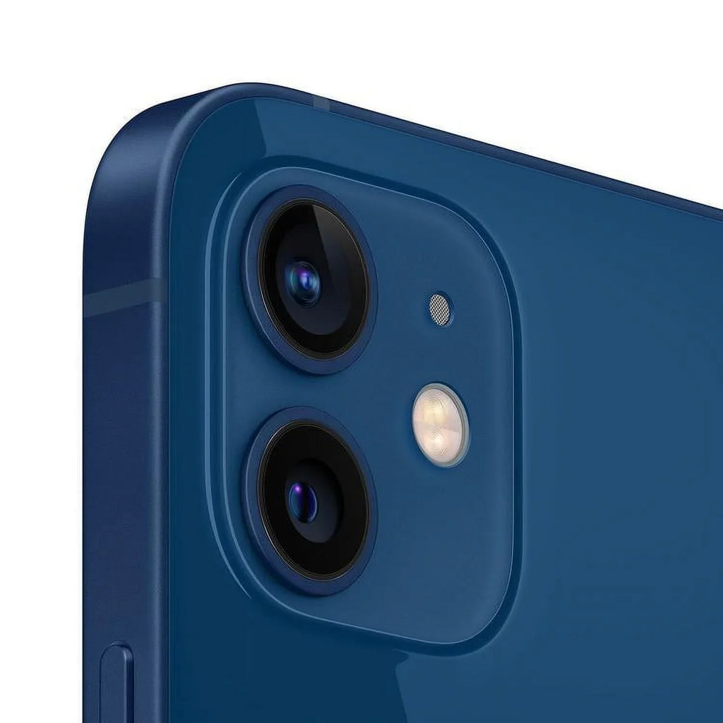 Restored Apple iPhone 12 A2172 (T-Mobile Only) 64GB Blue w/ Pre-Installed Tempered Glass (Refurbished)