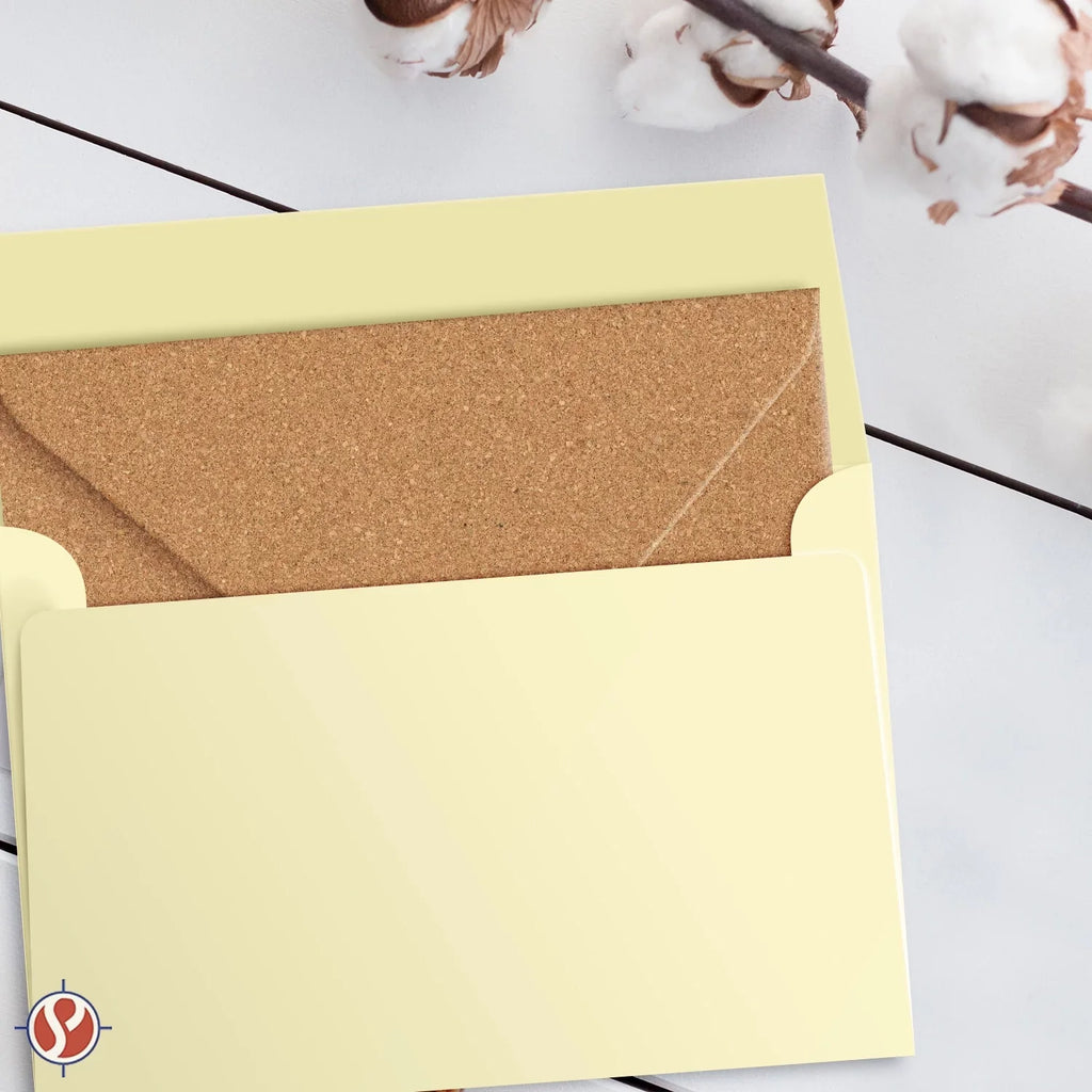 A2 Cream Envelopes – Fits 4.25" x 5.5" Greeting Cards, Wedding Invitations, Photos, Announcements – 28lb Bond, 70lb Text, 105 GSizeM – 4 3/8" x 5 3/4" – 1000 per Pack