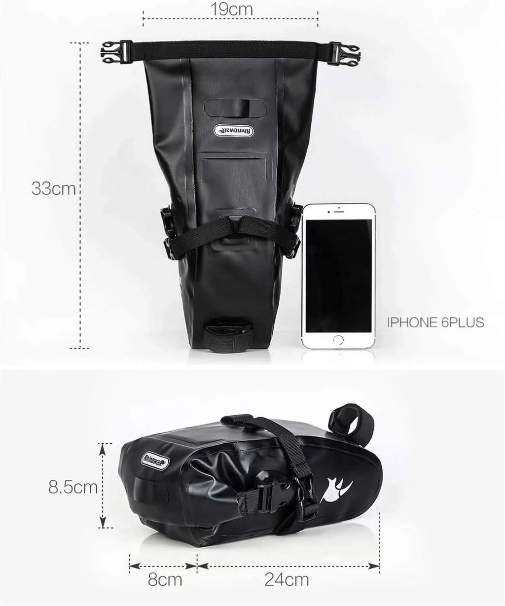 Rhinowalk Bike Sizeaddle Bag Waterproof Bicycle Bag Cycling Sizeeat Bag Mountain Road Portable Sizetorage Bag, 1.5L