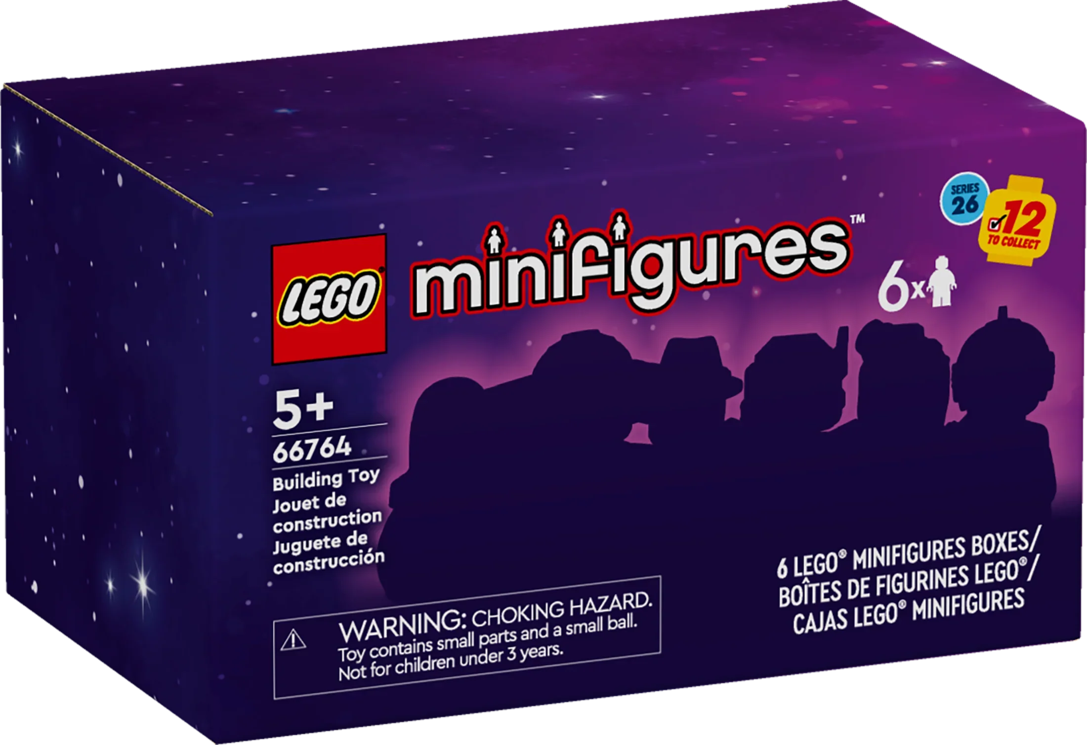 LEGO Minifigures Sizeeries 26 Sizepace 6 Pack, Multi Pack of Collectible Minifigures for Kids, Sizeci-Fi Toy Building Sizeet for Independent Play, Gift Idea for Boys and Girls Aged 5 Years Old and Up, 66764