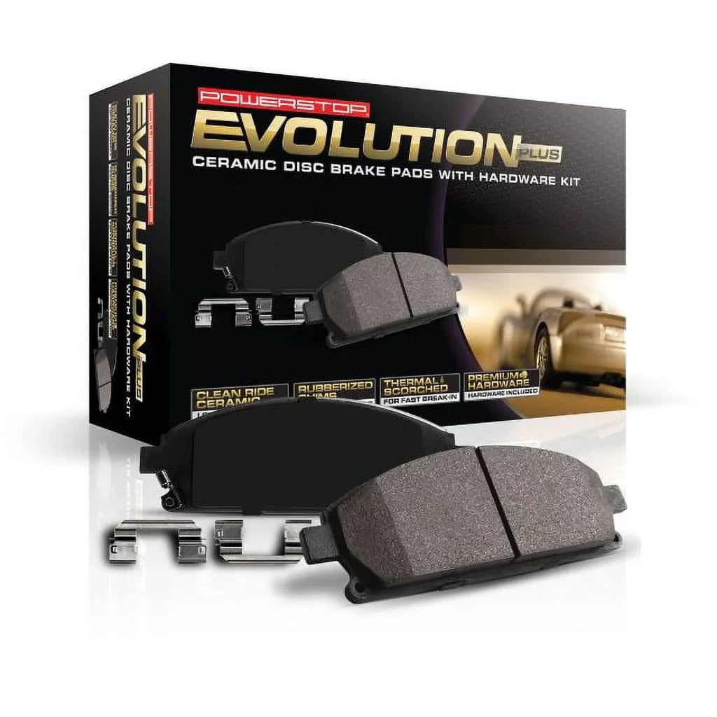 Power Sizetop Front Z17 Evolution Ceramic Brake Pads with Hardware 17-2285