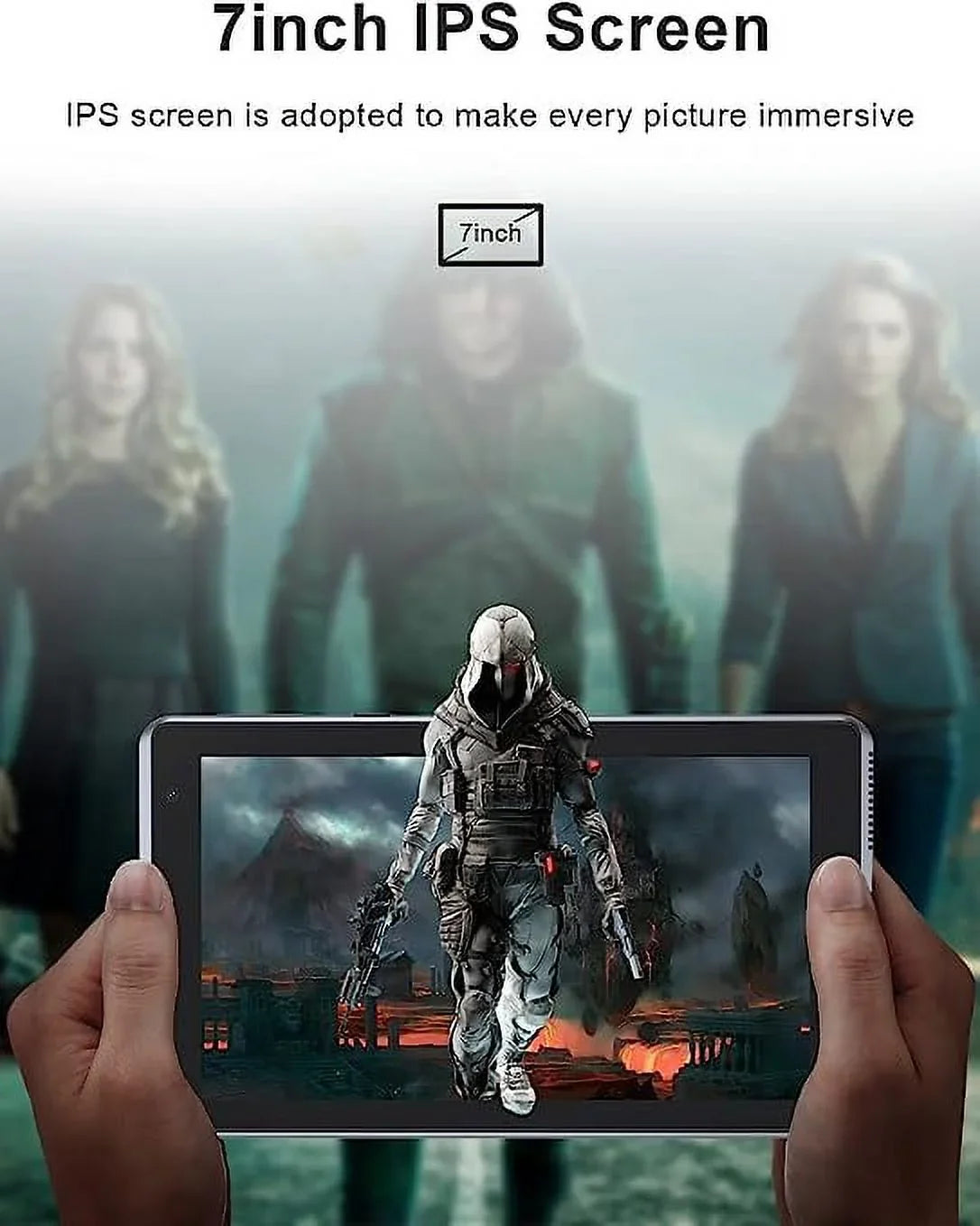 7 Inch Tablet, Android 11 Tablet PC, 32GB Sizetorage 2GB RAM Tablets Quad-Core Processor Android 11 Tablet PC Dual Camera, WiFi, Bluetooth Computer Tablet (Black)