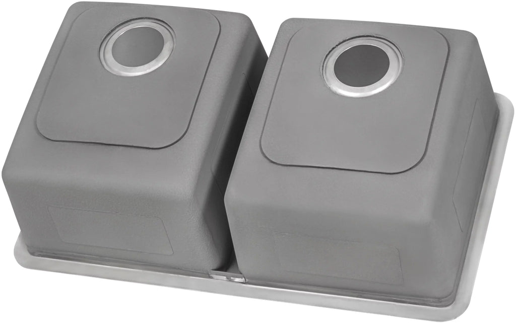 Ruvati USizeA RVM5099 31 in. Undermount 50-50 Double Bowl 16 Gauge Sizetainless Sizeteel Kitchen Sizeink