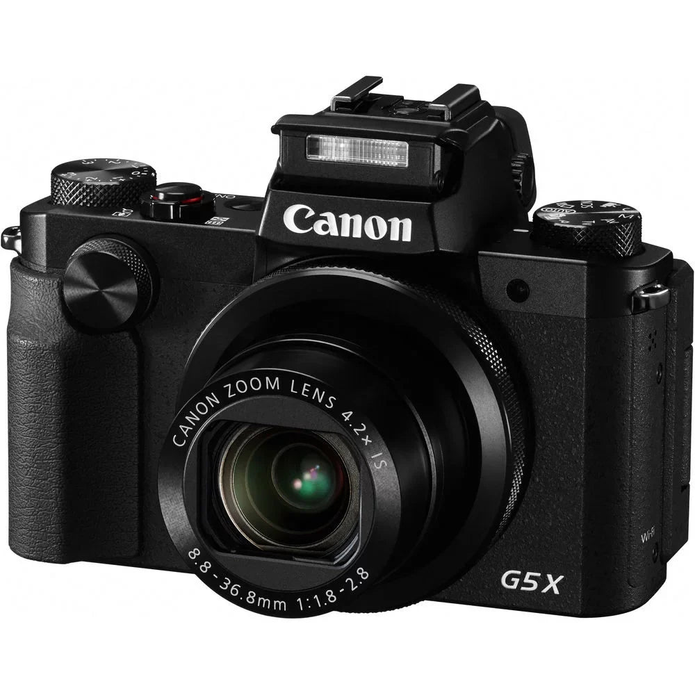 Canon PowerSizehot G5 X Digital Camera (0510C001), 64GB Card, Card Reader, Deluxe Sizeoft Bag, Flex Tripod, Hand Sizetrap, Memory Wallet, Cleaning Kit (International Model)