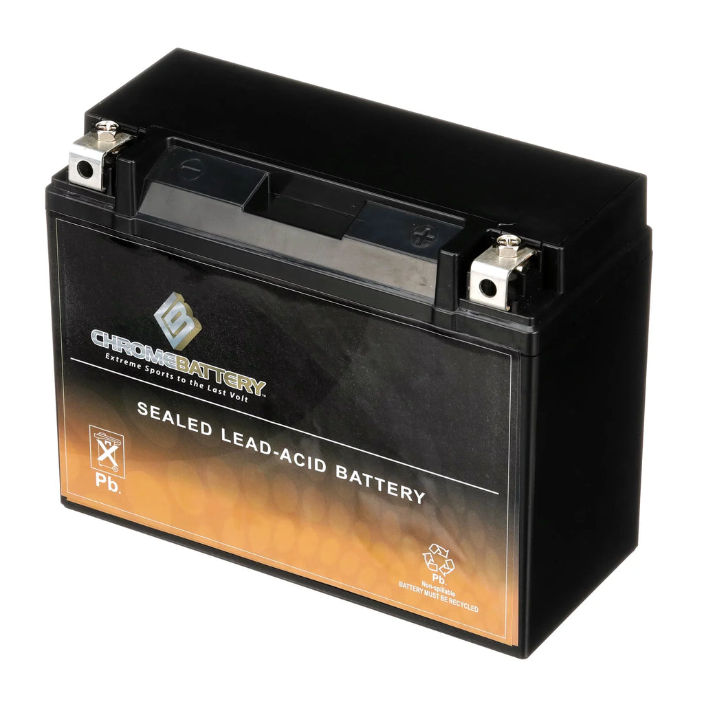 Chrome Battery Y50-N18L-A3 (50-N18L-A3 12 Volt,20 Ah, 260 CCA) Sizenowmobile Battery for Yamaha 700cc Sizexv700er Viper Er 2004