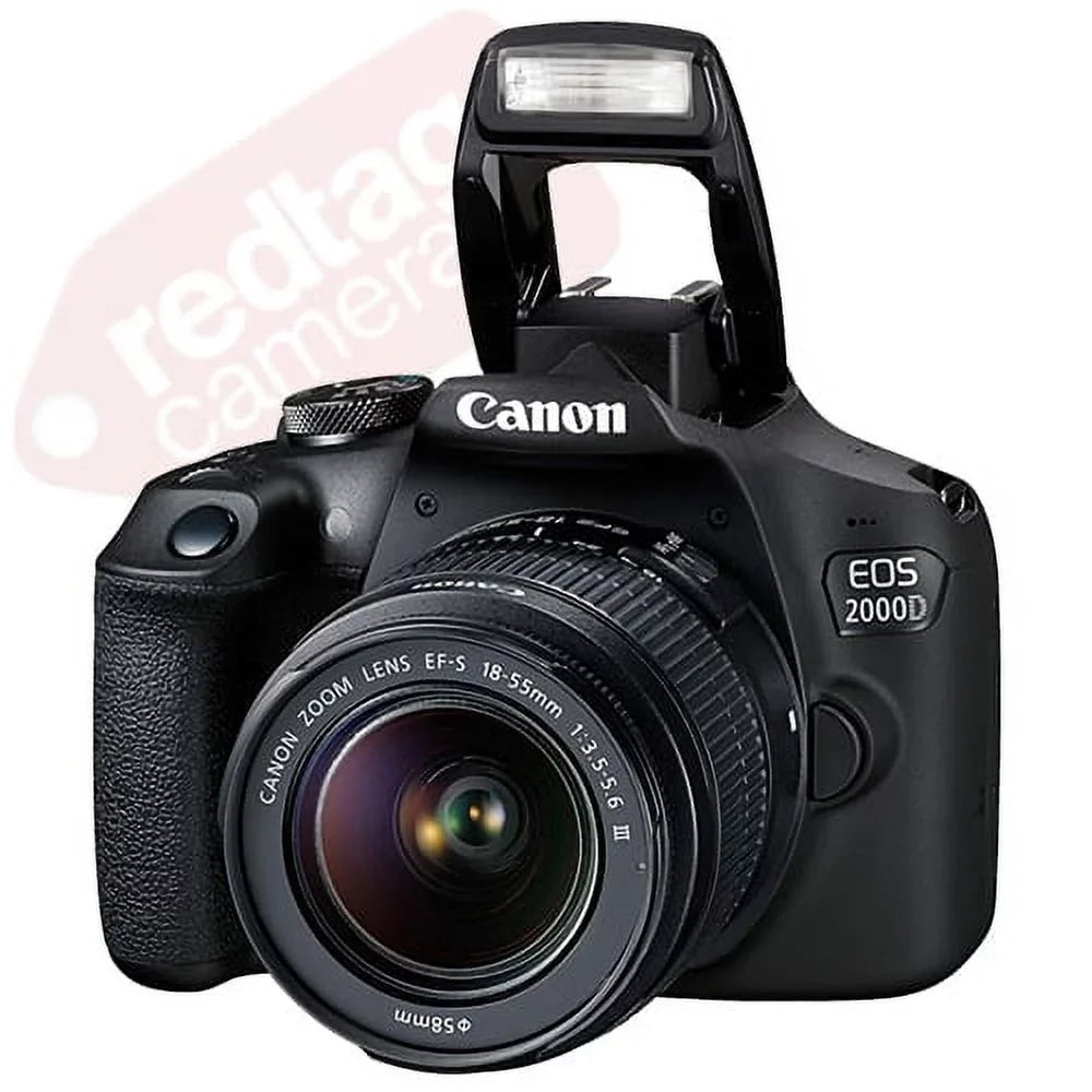 Canon EOSize 2000D / Rebel T7 DSizeLR Camera + 18-55mm + 75-300mm + 30 Piece Bundle