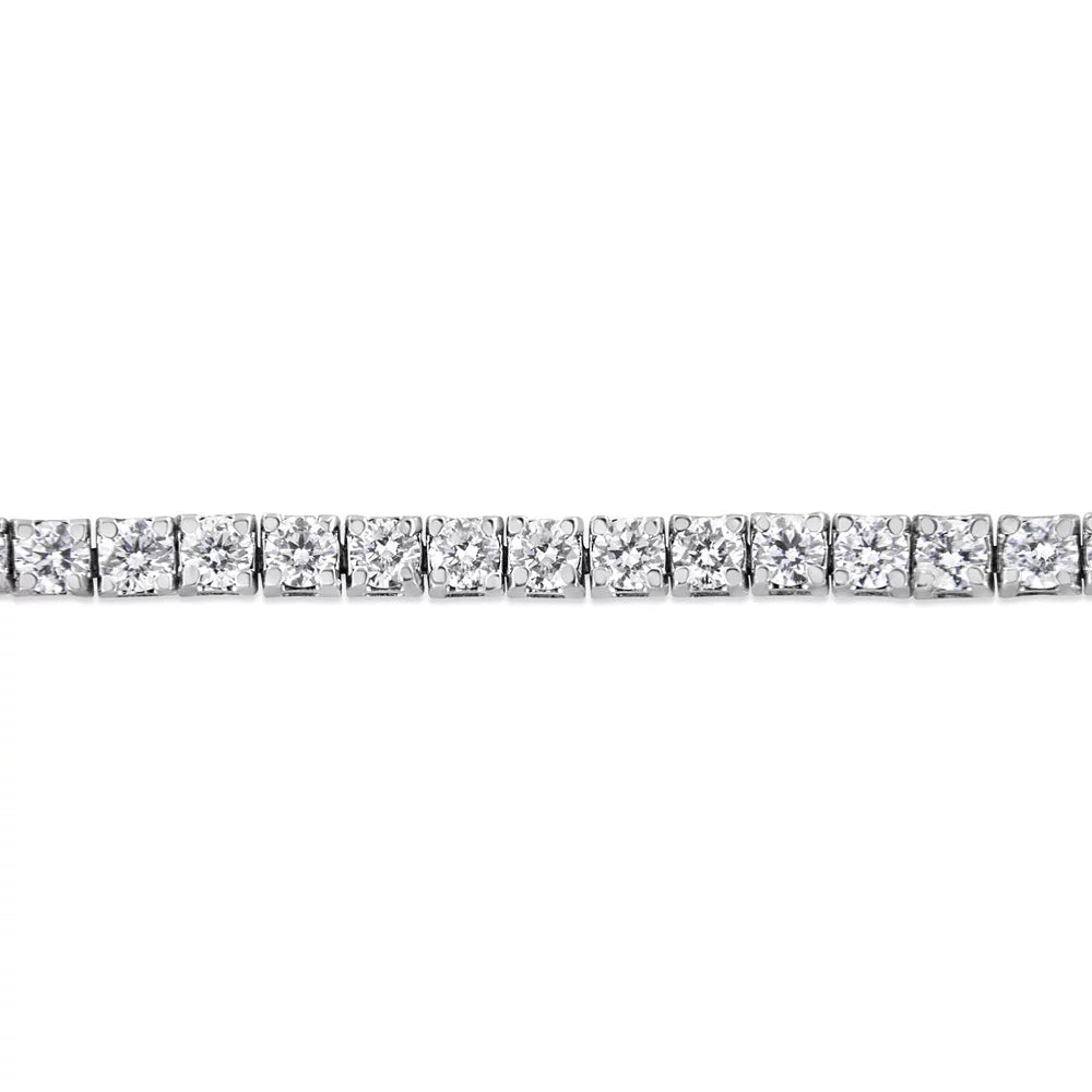 14K Ivory Gold 2.0 Cttw Lab Grown Diamond 7.25" Classic Tennis Bracelet (F-G Color, VSize2-SizeI1 Clarity)
