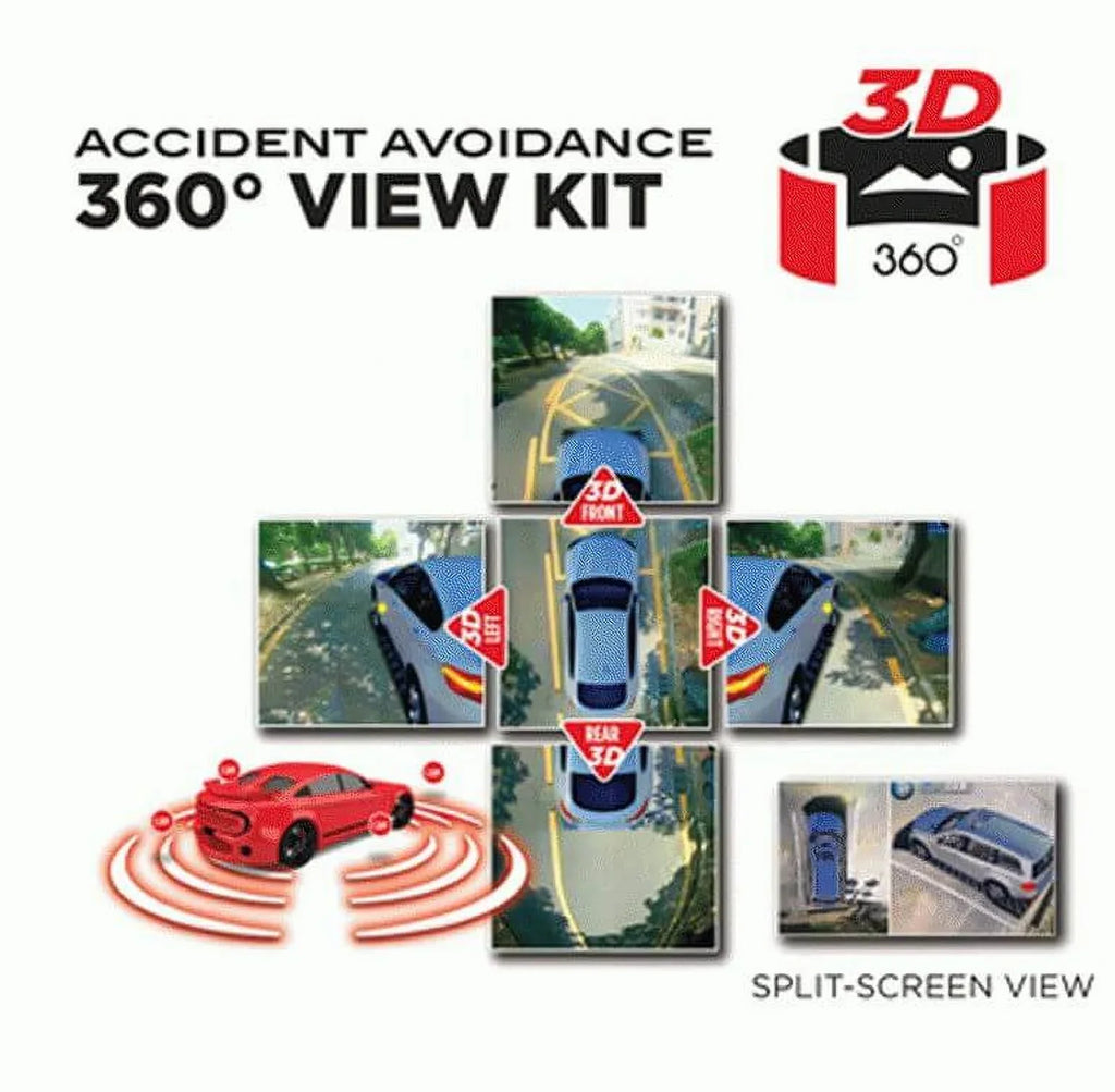 iBeam TE-360M45 Universal 360 degree Dashcam/Rearview Mirror - Kit