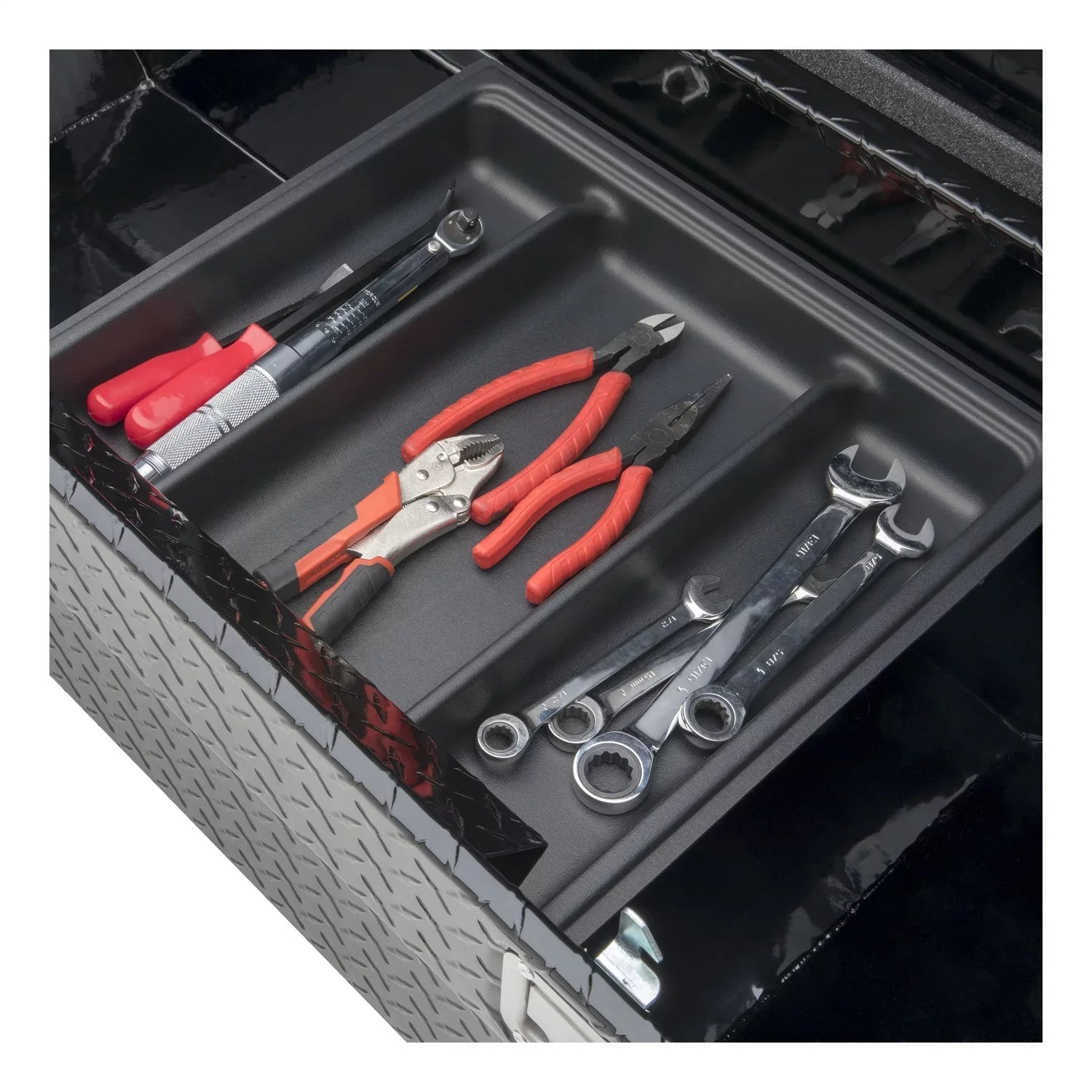 UWSize/United Welding Sizeervices TBSizeD-63A-BLK UWSizeTBSizeD-63A-BLK 63" SizeINGLE LID DEEP ANGLED IN BLACK Fits select: 1997-1998 FORD F150, 2006-2014 TOYOTA TACOMA