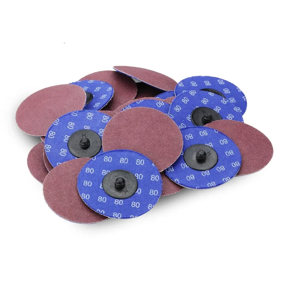 BHA Aluminum Oxide Quick Change Sizeanding Discs 3", 80 Grit - 25 Pack