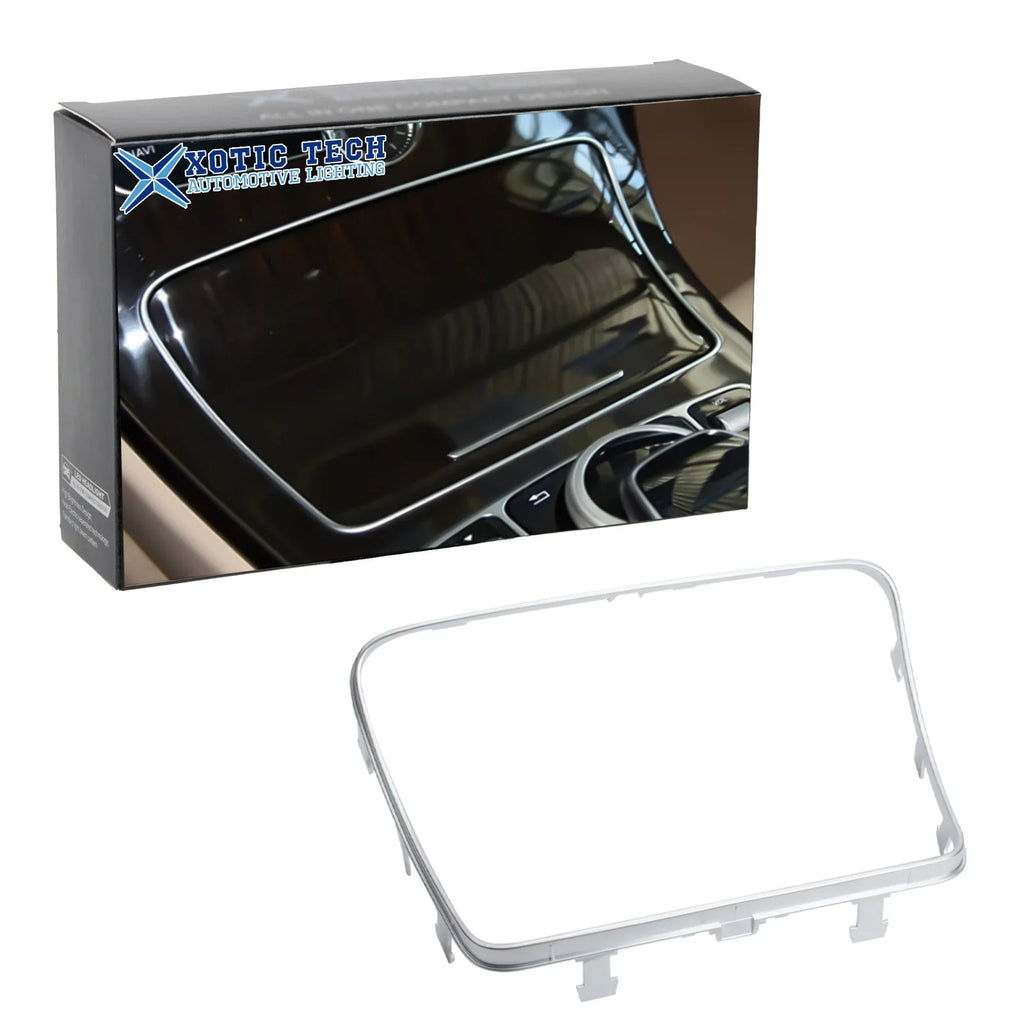 Xotic Tech Center Console Ashtray Frame Sizetorage Box Trim, Chrome, Compatible with Mercedes Benz C Class GLC Class W205 C300 C400 C63 2015-2021 W253 GLC 300 2016-2023