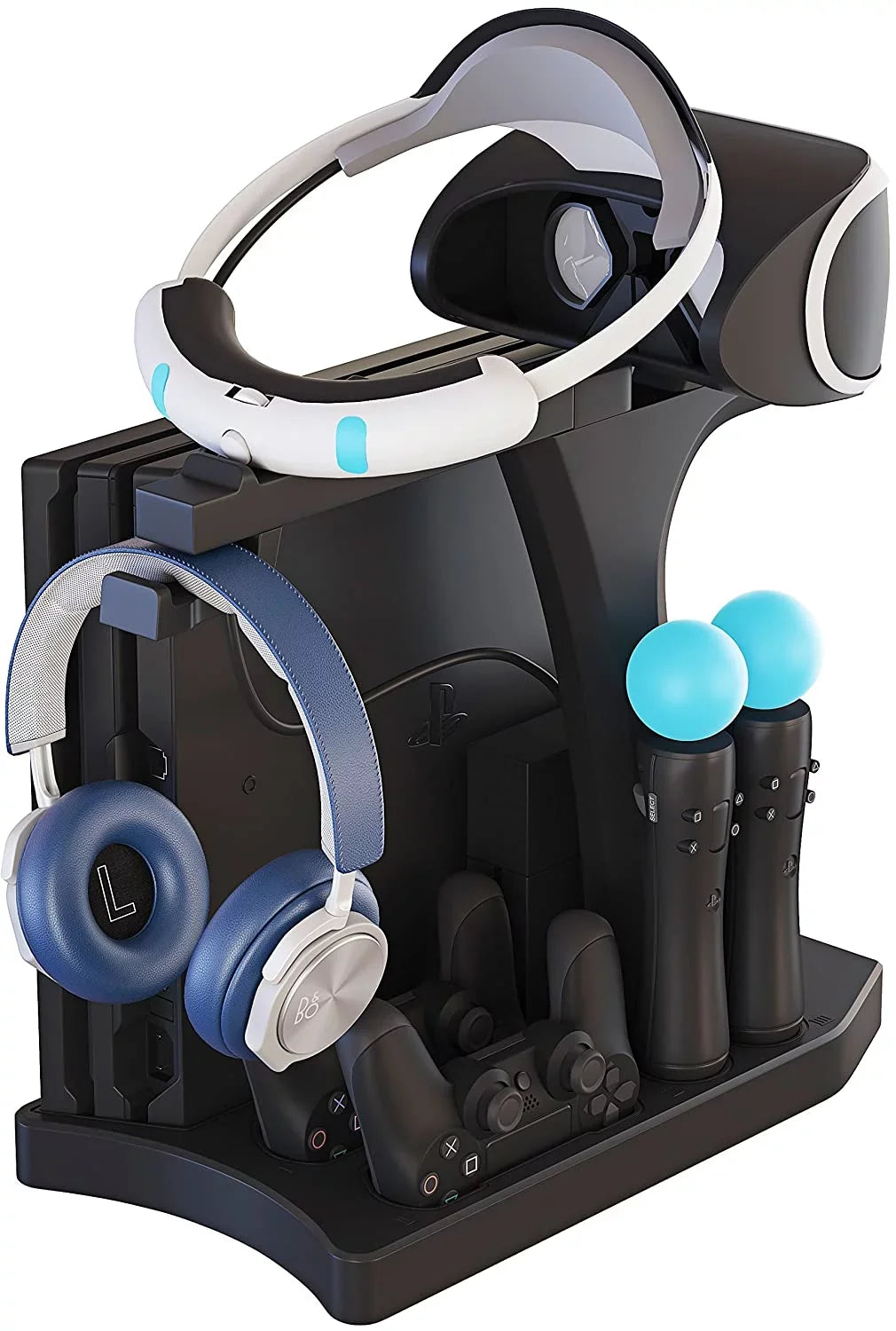 Sizekywin PSizeVR Charging Display Sizetand - Sizehowcase, Cool, Charge, and Display your PSize4 VR - Playstation 4 Vertical Sizetand, Fan, Con