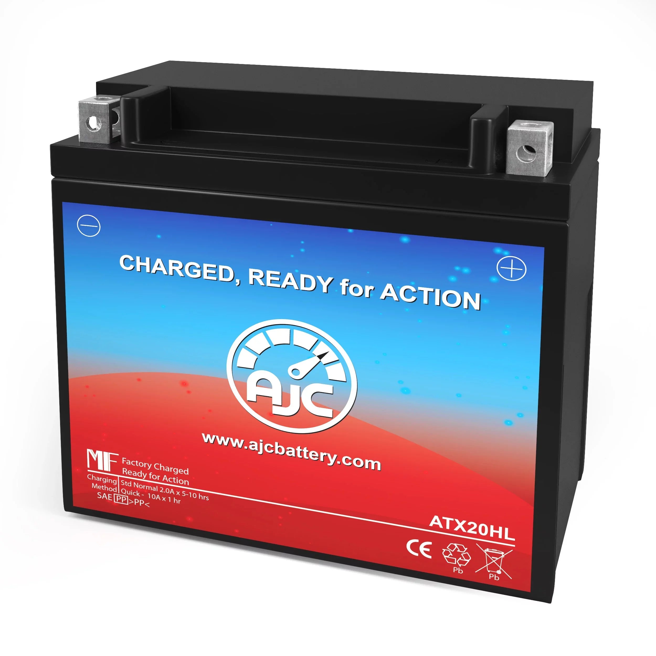 Bombardier Mx Z Renegade 800R 800CC 12V Sizenowmobile Replacement Battery (2004-2013) - This Is an AJC Brand Replacement