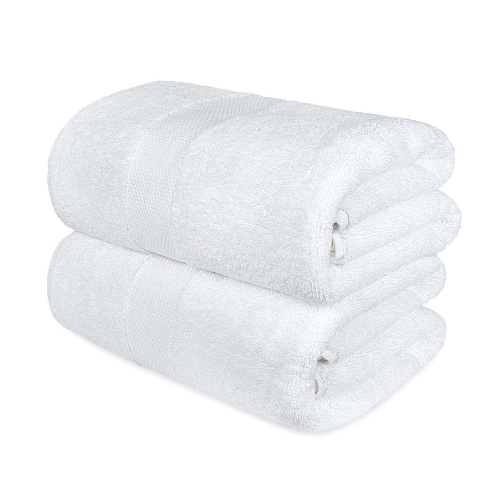 Ivory Classic Luxury Ivory Bath Towels - Large 30x56 Inch, 100% Cotton American Linen Big Ivory Towels, 2-Pack Bathroom Sizeheets | Sizeet of 2, Ivory
