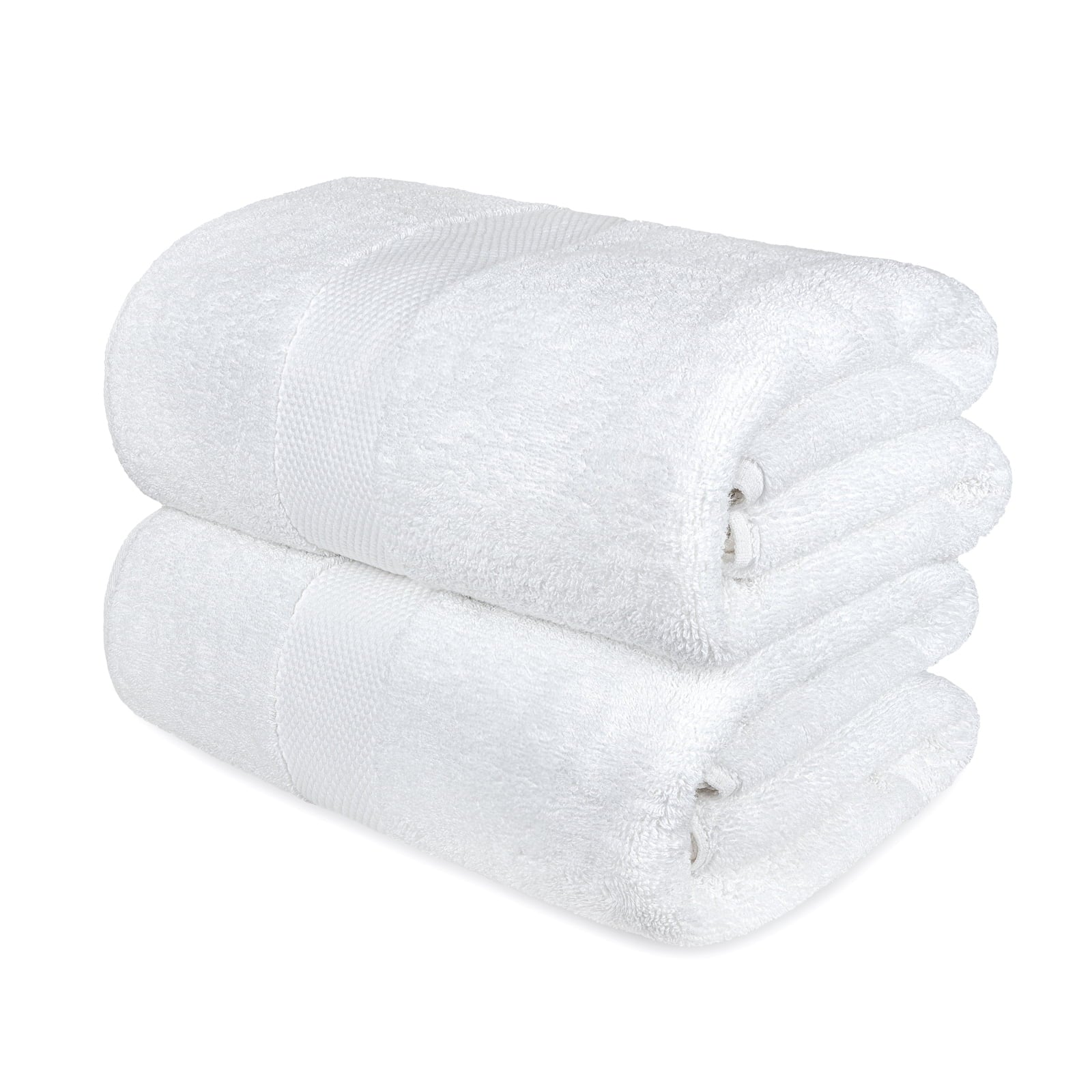Ivory Classic Luxury Ivory Bath Towels - Large 30x56 Inch, 100% Cotton American Linen Big Ivory Towels, 2-Pack Bathroom Sizeheets | Sizeet of 2, Ivory