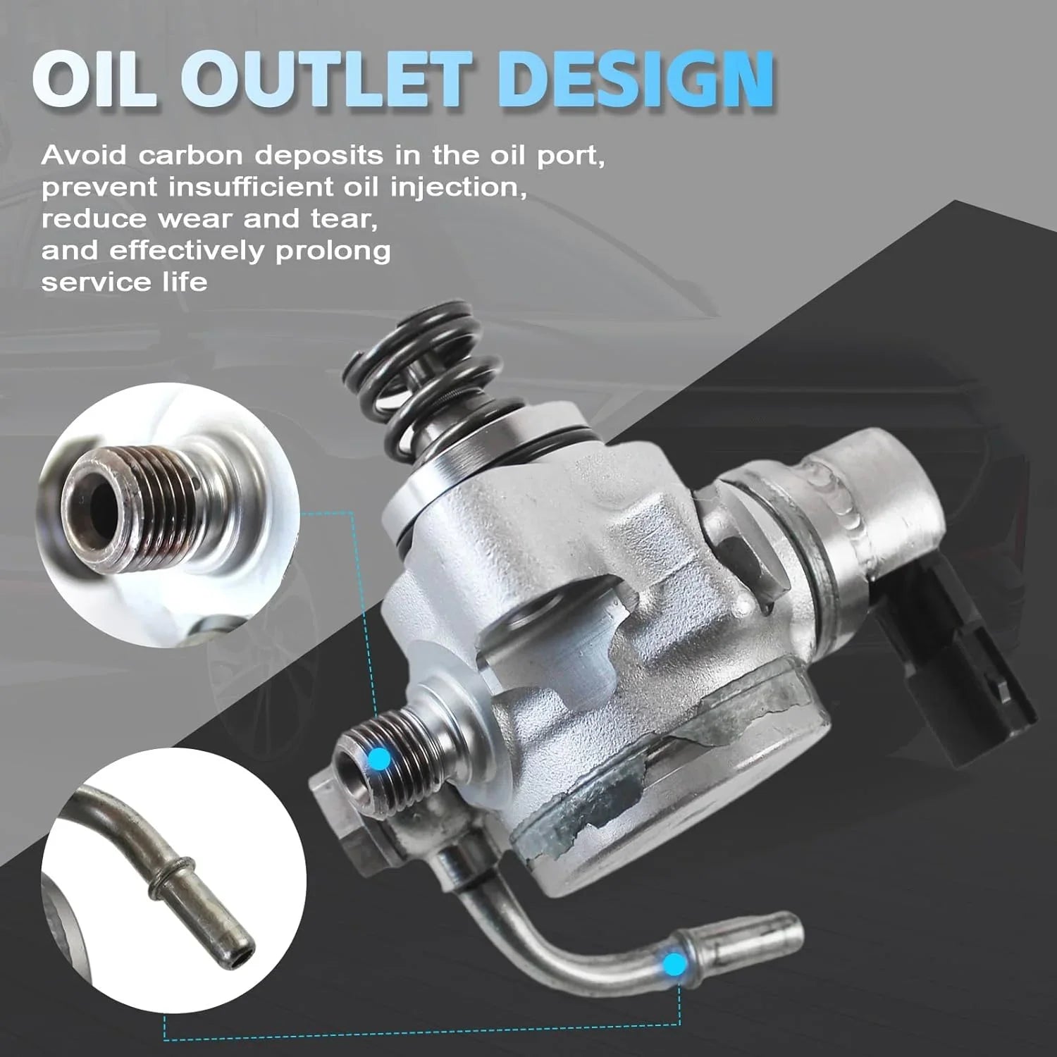 PANGOLIN High Pressure Fuel Pump PE19-20-3F0 Fit for 2014 2015 2016 2017 2018 Mazda 3 CX-5 6 2.5L Engine Replacement Parts, OE FI1557, PE18-20-3F0, PE18-20-3F0A, M73131