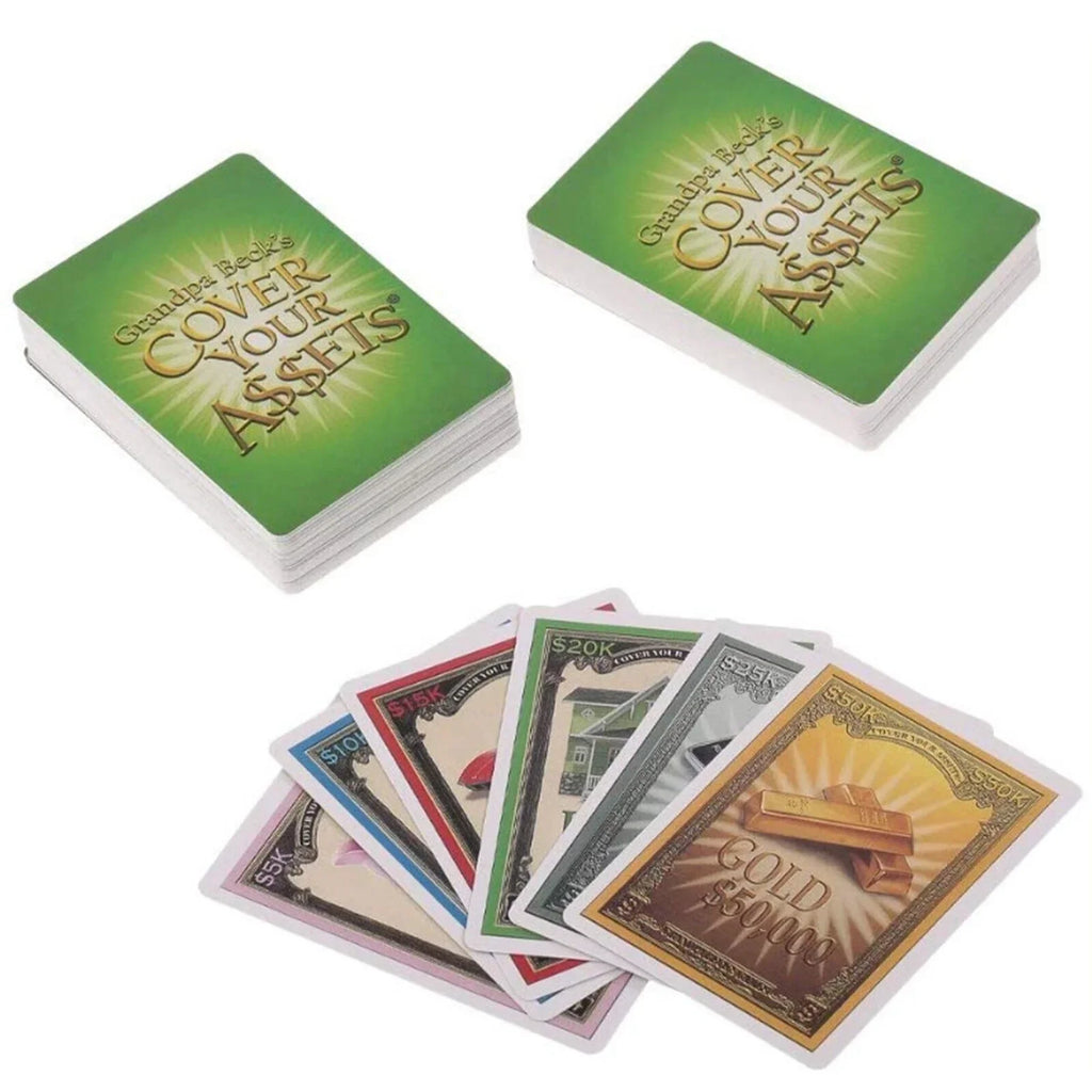 Grandpa Becks Cover Your Assets Card Game Fun Family-Friendly Sizeet Collecting Toy