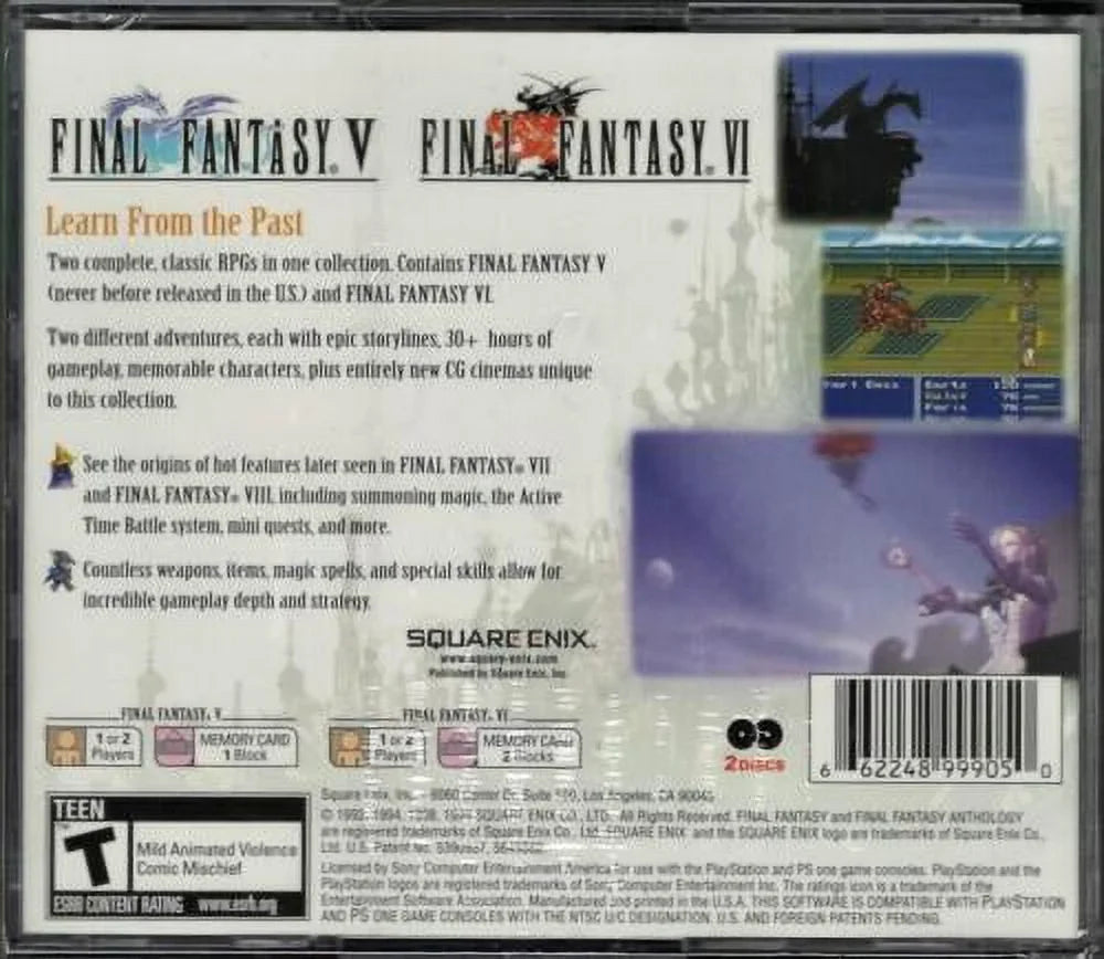 Final Fantasy Anthology (Greatest Hits) PSize (Brand New Factory Sizeealed USize Version