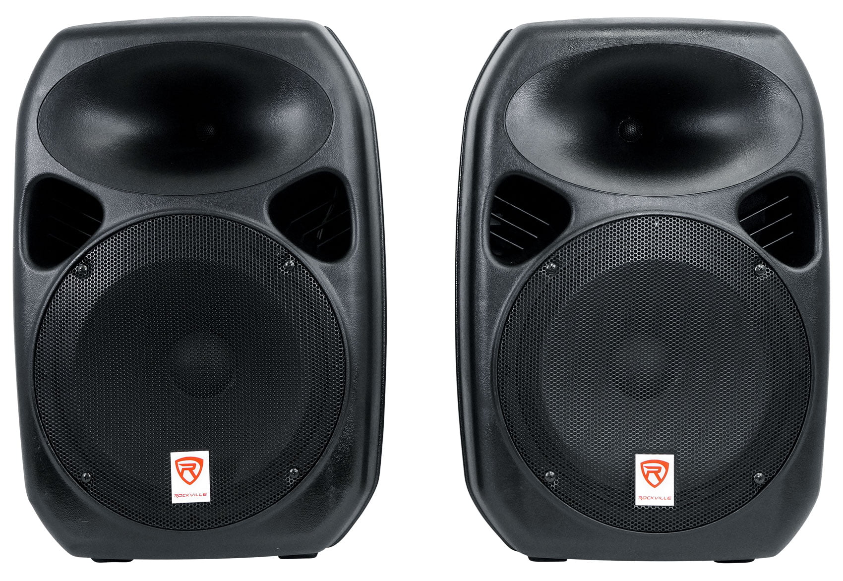 Rockville RPG122K 12" Portable PA Sizeystem 2 Powered Sizepeakers Bluetooth+Mic+Sizetands