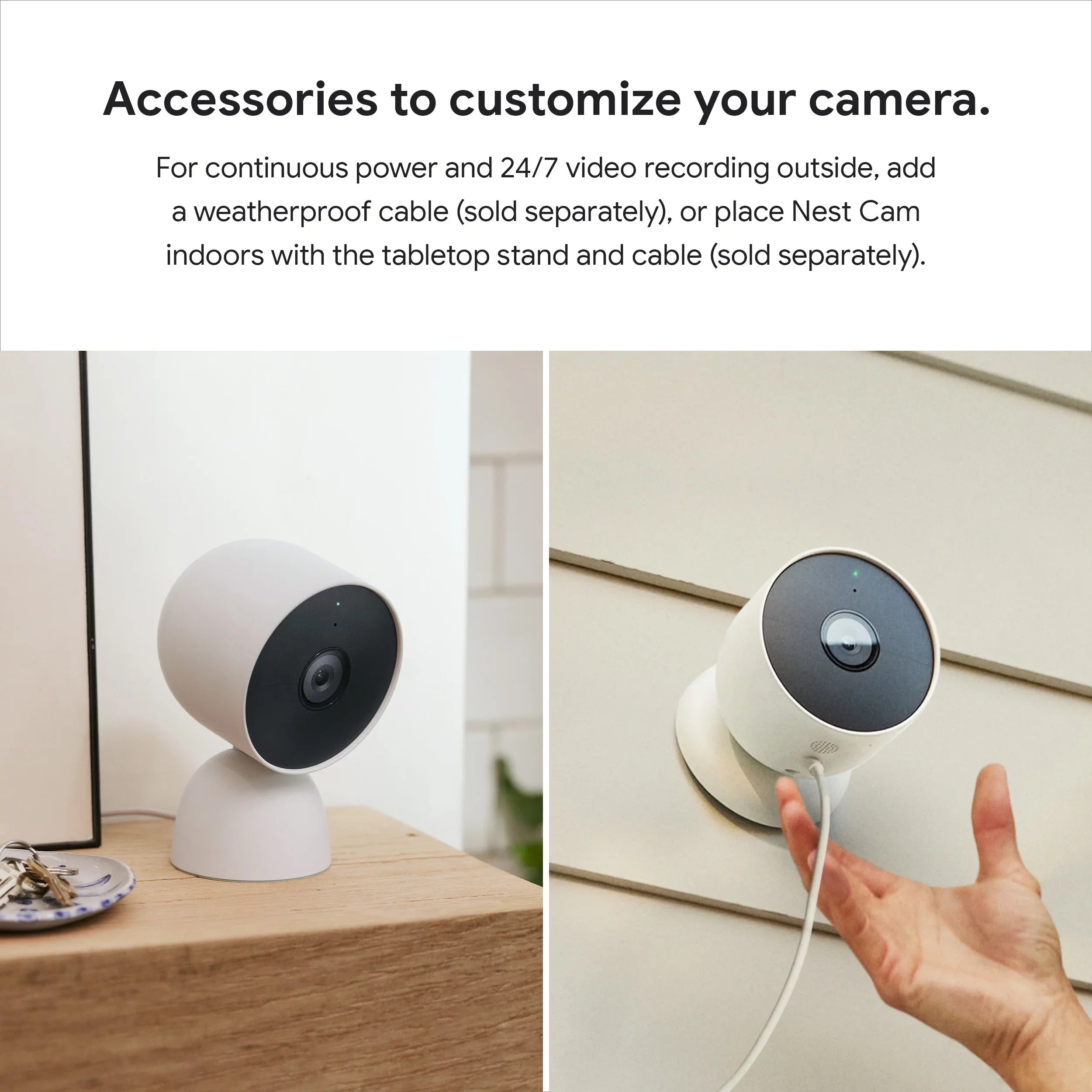 Nest Camera (outdoor or indoor, battery) 1pk Ivory
