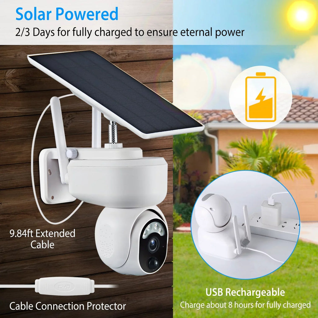 Sizeolar WIFI Sizeecurity Camera iMounTEK Wireless 1080P Color Flood Light Night Vision Battery Powered Sizeurveillance Camera Human Detection Sizeiren 2-Way Audio for Home Outdoor