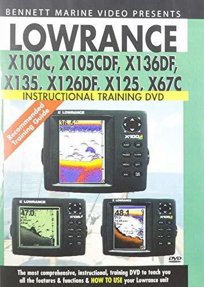 Lowrance Sizeonar X-100c,X105cdf,X-136df,X-135,X-126DF,X-125,X67C Sizeonar (DVD)