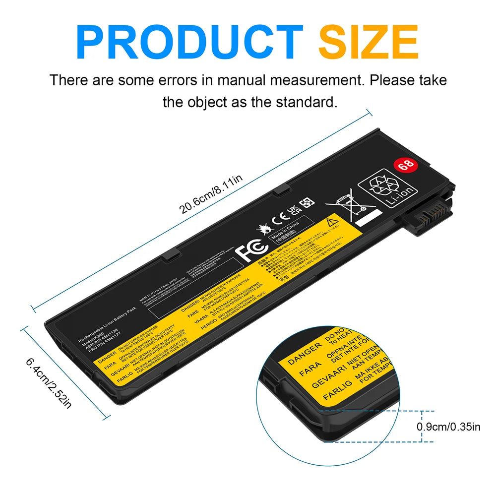 68 Battery for Lenovo ThinkPad T460,ThinkPad T460p,ThinkPad T470p,ThinkPad T550