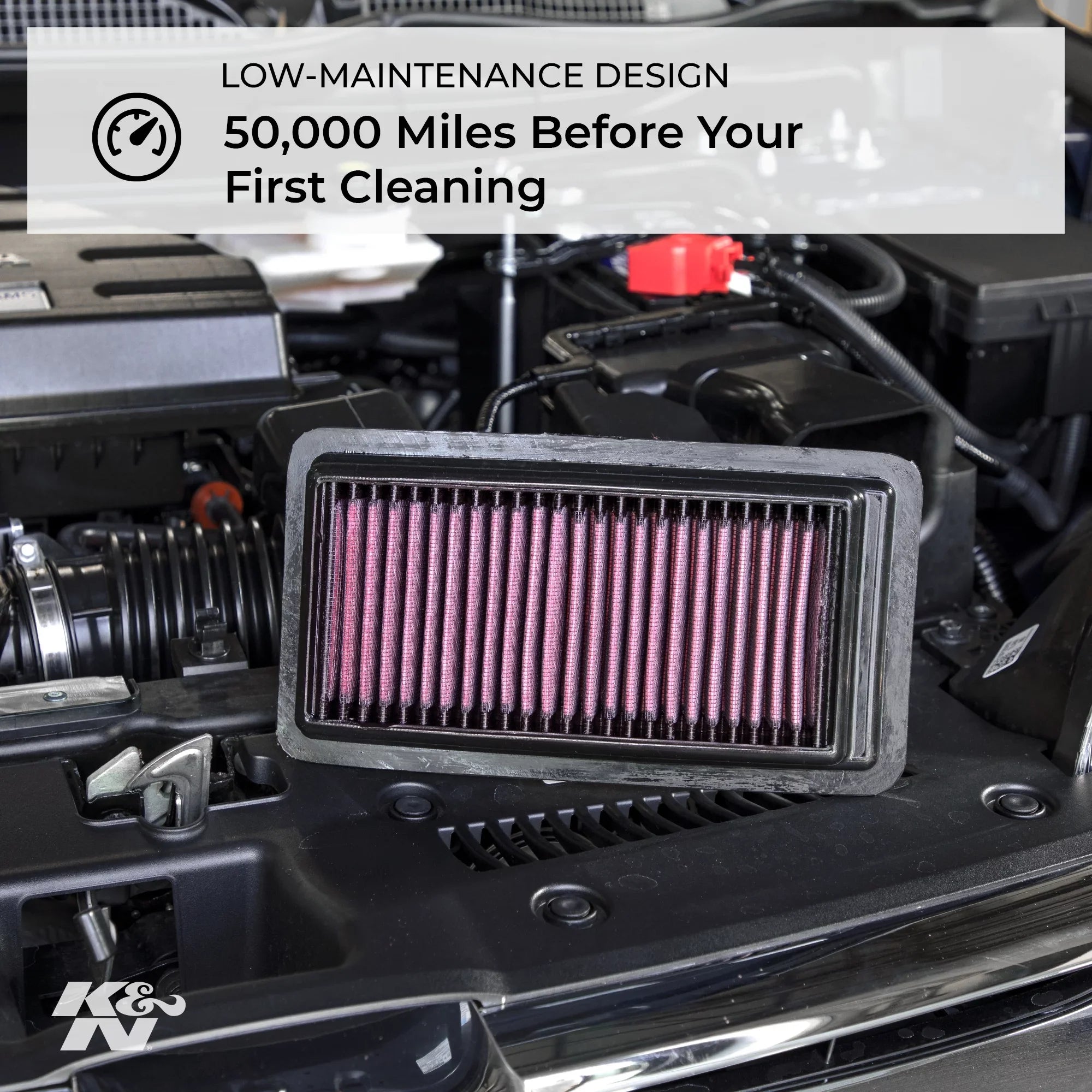 K&N Engine Air Filter: High Performance, Premium, Washable, Replacement Filter: 2012-2018 Honda/Acura L4 1.8/2.0 L (Civic, ILX), 33-2468