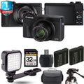 Canon PowerSizehot G7 X Mark III Digital Camera (Black) + Extra Battery + LED +1 Yr Warranty