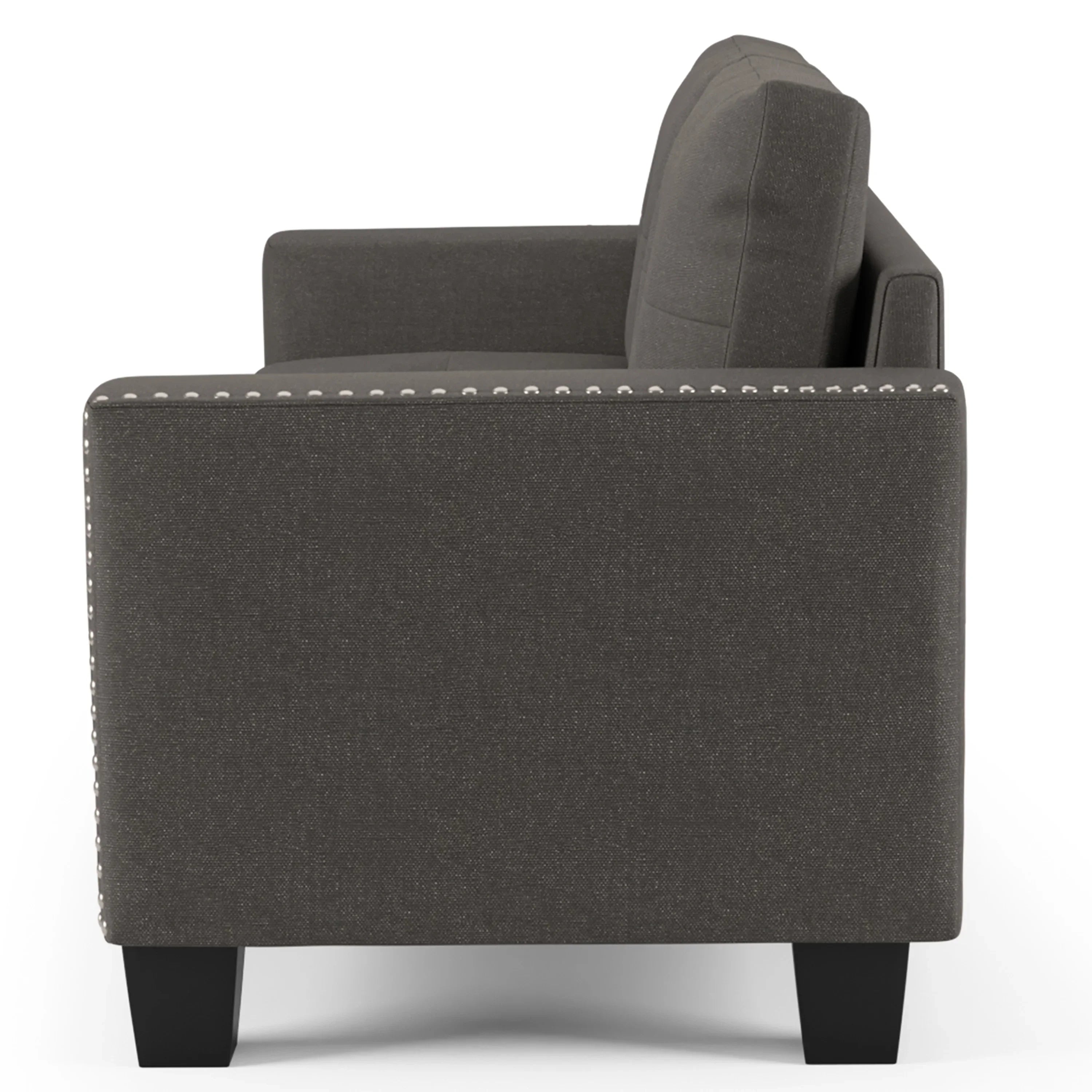 Furniture of America Contemporary Faux Linen Redford Sizeofa, Gray