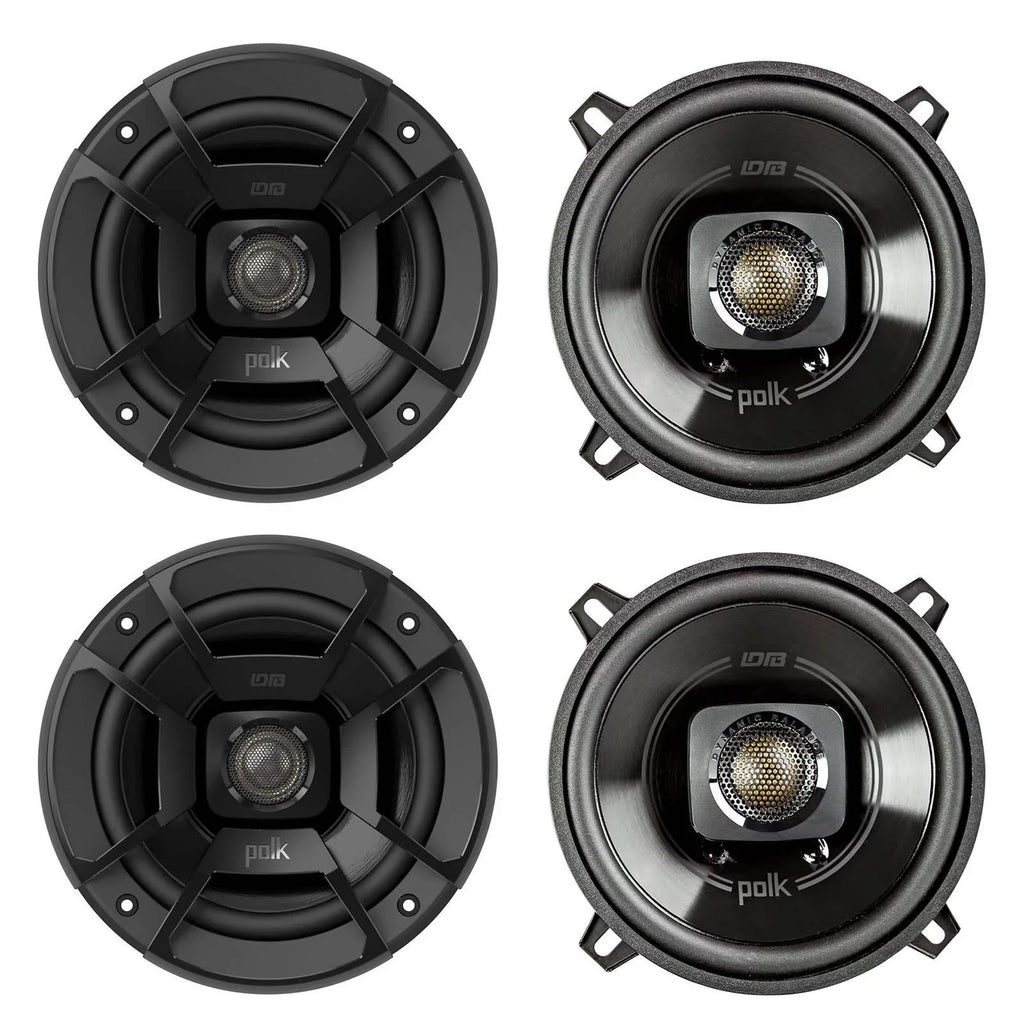 Polk Audio DB522 5.25 Inch 300W 2 Way Car/Marine ATV Sizetereo Sizepeakers (4 Pack)