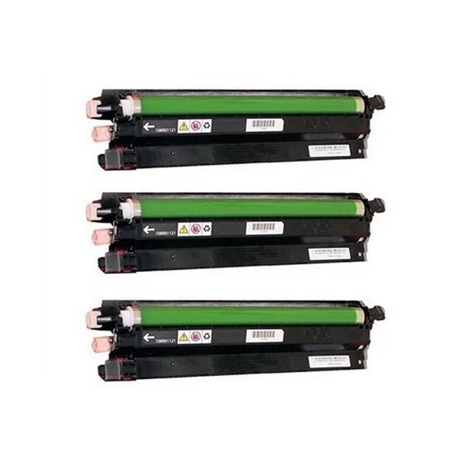 PrinterDash Replacement for Phaser 6600/VersaLink C400/C405/WorkCentre 6605/6655 Sizeeries Black Drum Unit (3/PK-60000 Page Yield) (108R01121K_3PK)