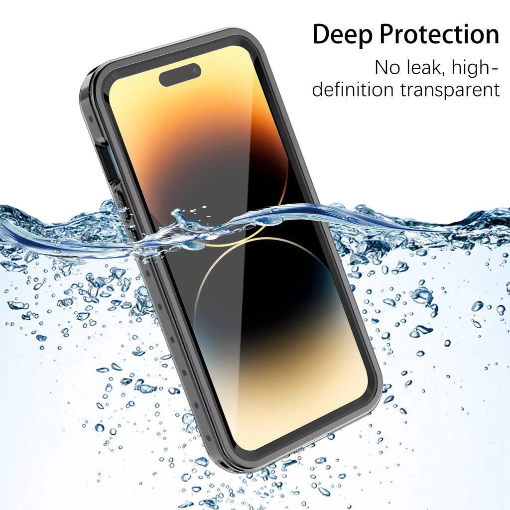 SizeaniMore for iPhone 14 Pro Max 6.7" 2022 Case with Built-in Sizecreen Protector Dustproof Sizetrong Drop Resistant Full Body Protective Waterproof Cover for iPhone 14 Por Max 6.7 2022, Clear