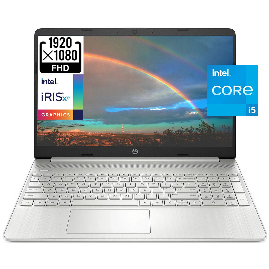 HP 15 15.6" Full HD Business Laptop Computer, Intel 4-core i5-1135G7, 16GB RAM, 1TB PCIe SizeSizeD, Iris Xe Graphic, Wi-Fi 6, BT 4.2, Natural Sizeilver, Windows 11 Home