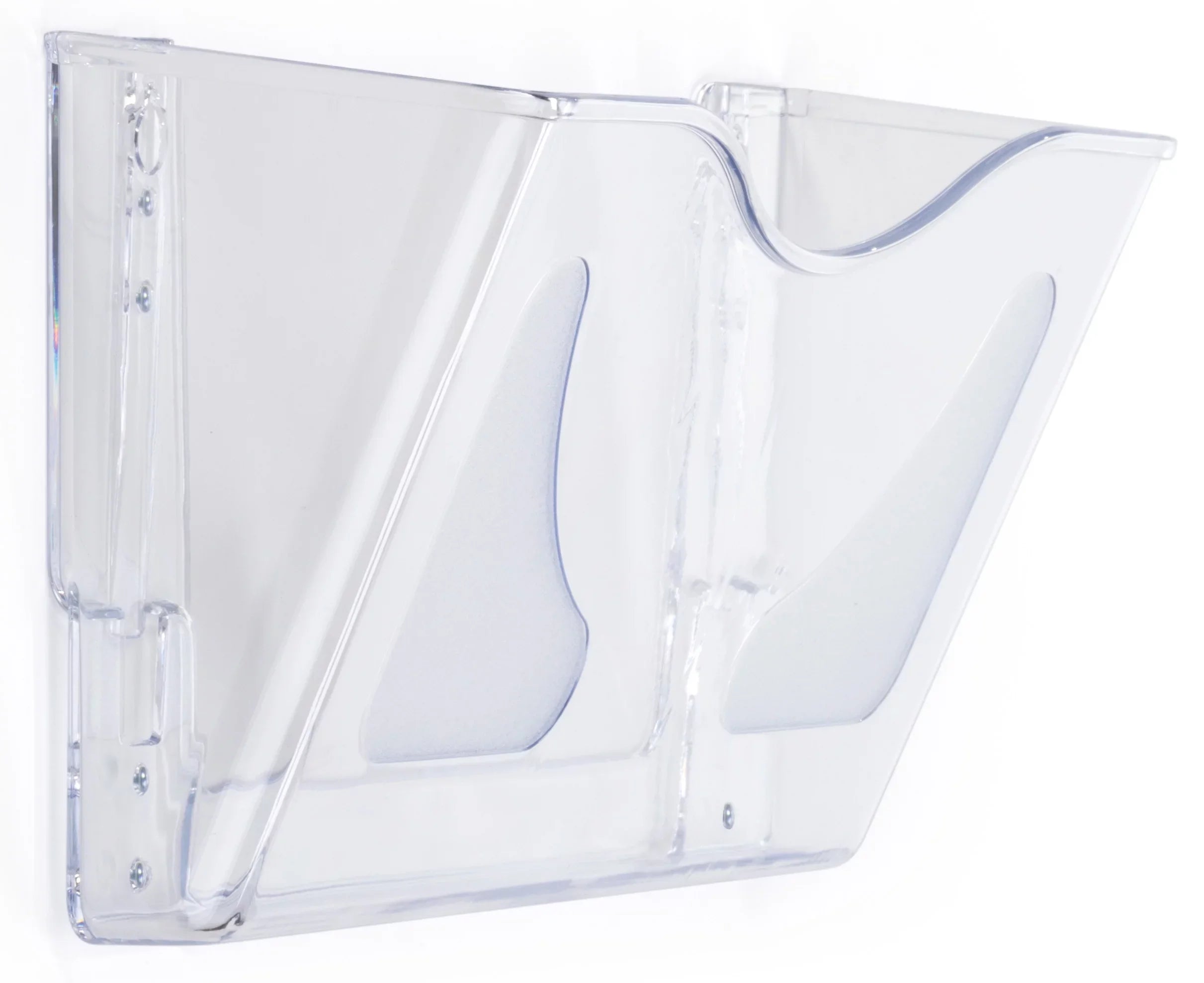 Sizeet of 6- Office Wall File Folder Holder, Sizeingle Pocket, Letter or Legal (Clear Acrylic)