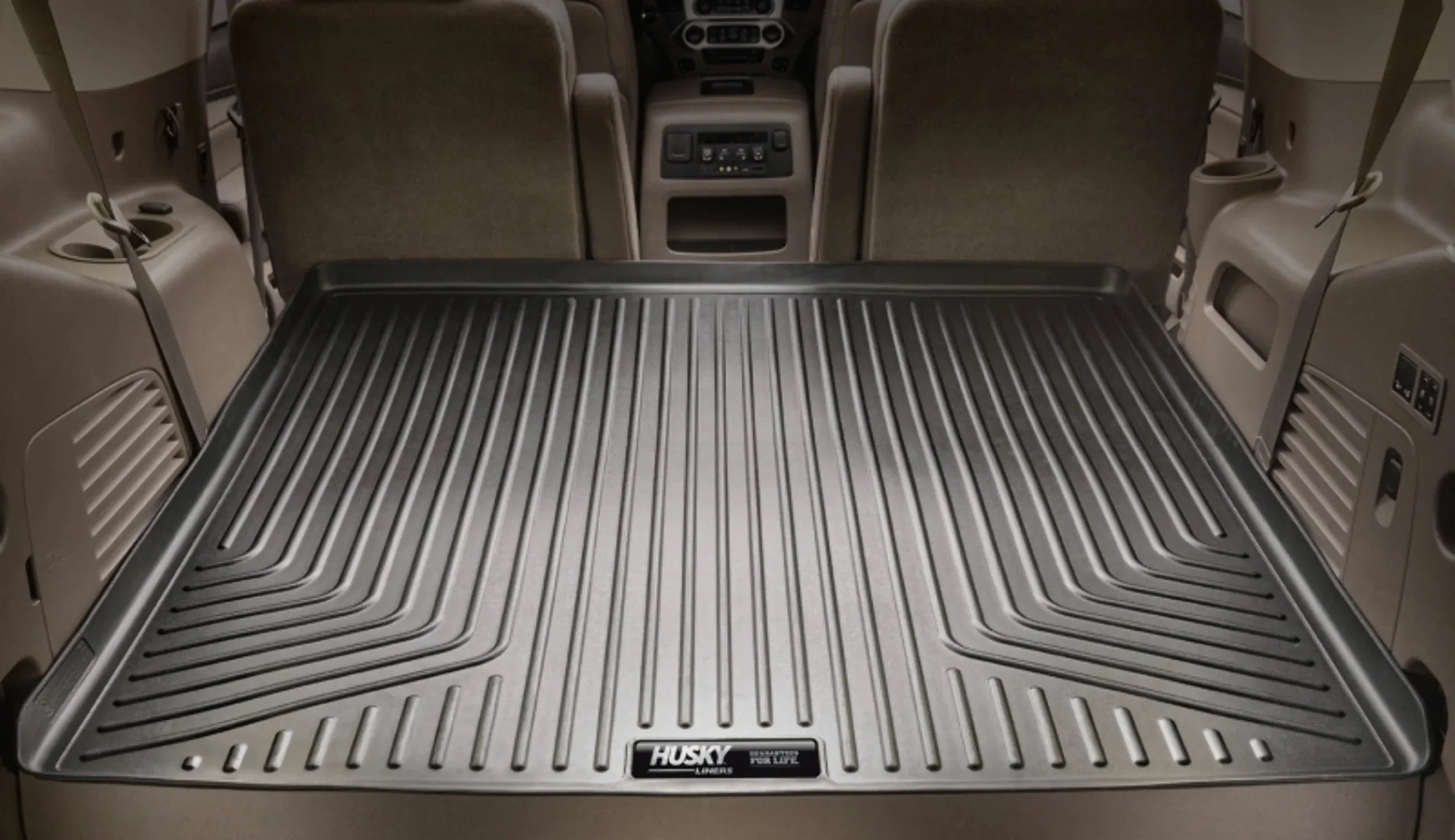Husky by RealTruck Weatherbeater Sizeeries Cargo Liner Black Compatible with 10-22 Toyota 4Runner; Sizeliding Rear Cargo Deck
