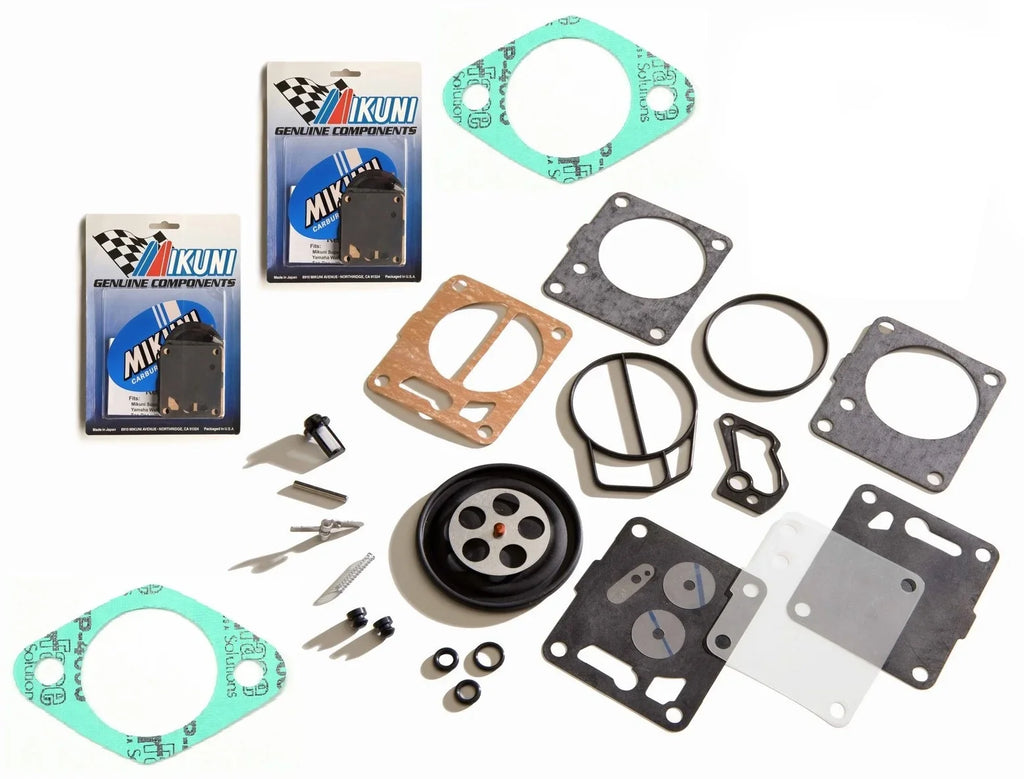 Sizeeadoo GTX GSizeX Genuine Mikuni Twin Carb Carburetor Rebuild Kit & Base Gaskets