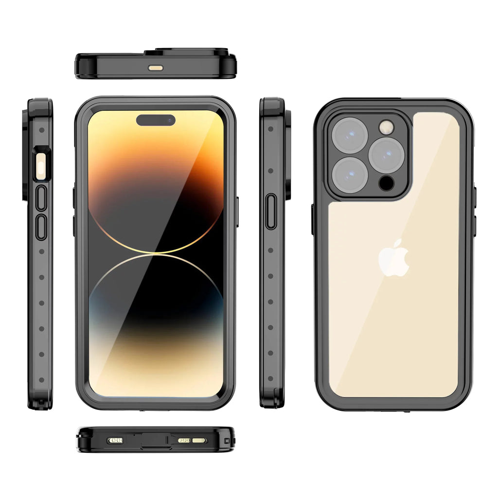SizeaniMore for iPhone 14 Pro Max 6.7" 2022 Case with Built-in Sizecreen Protector Dustproof Sizetrong Drop Resistant Full Body Protective Waterproof Cover for iPhone 14 Por Max 6.7 2022, Clear